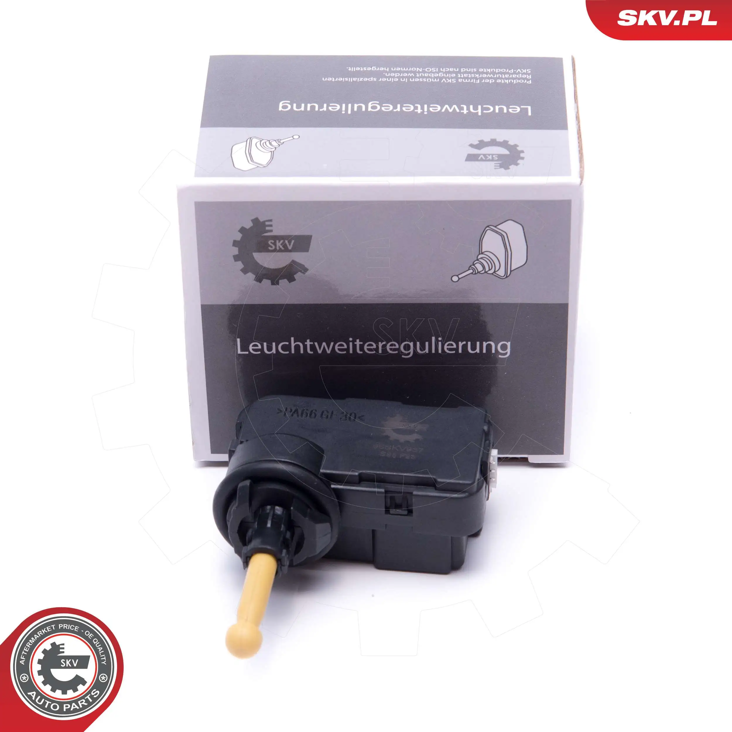 Actuator, headlight levelling